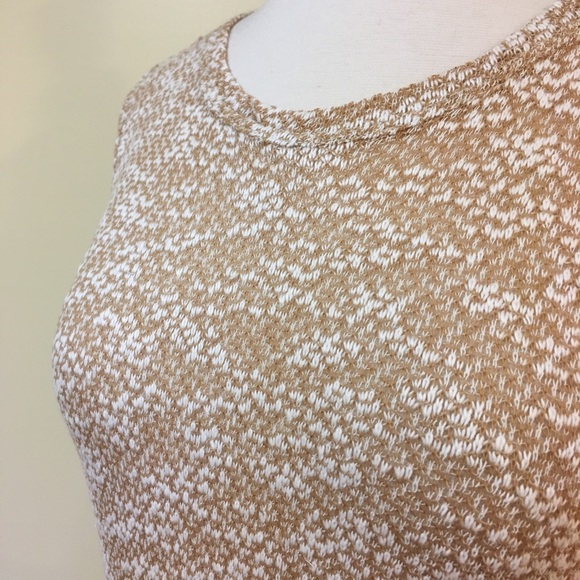 💥 CLEARANCE Loose Knit Wide Floral Lace Hem Marled Top - Picture 3 of 5
